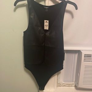 COPY - Faux leather bodysuit